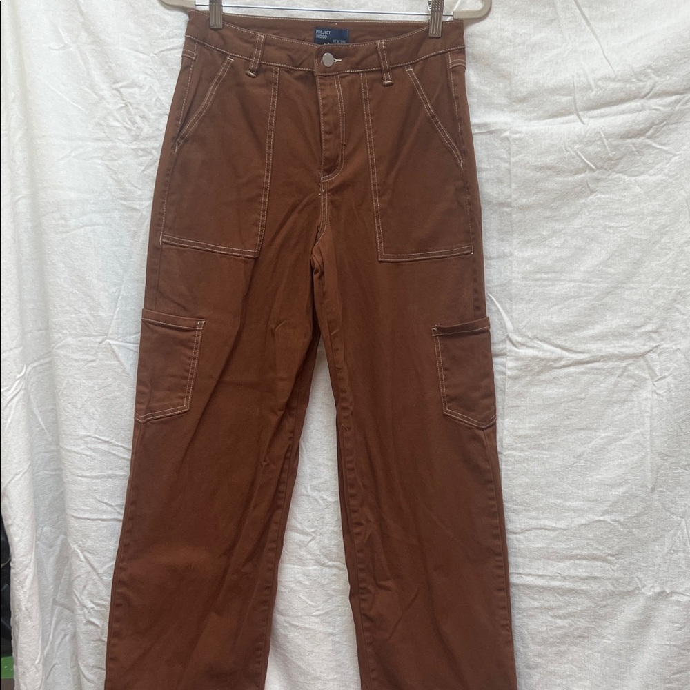 Women's Brown Cargo Pants